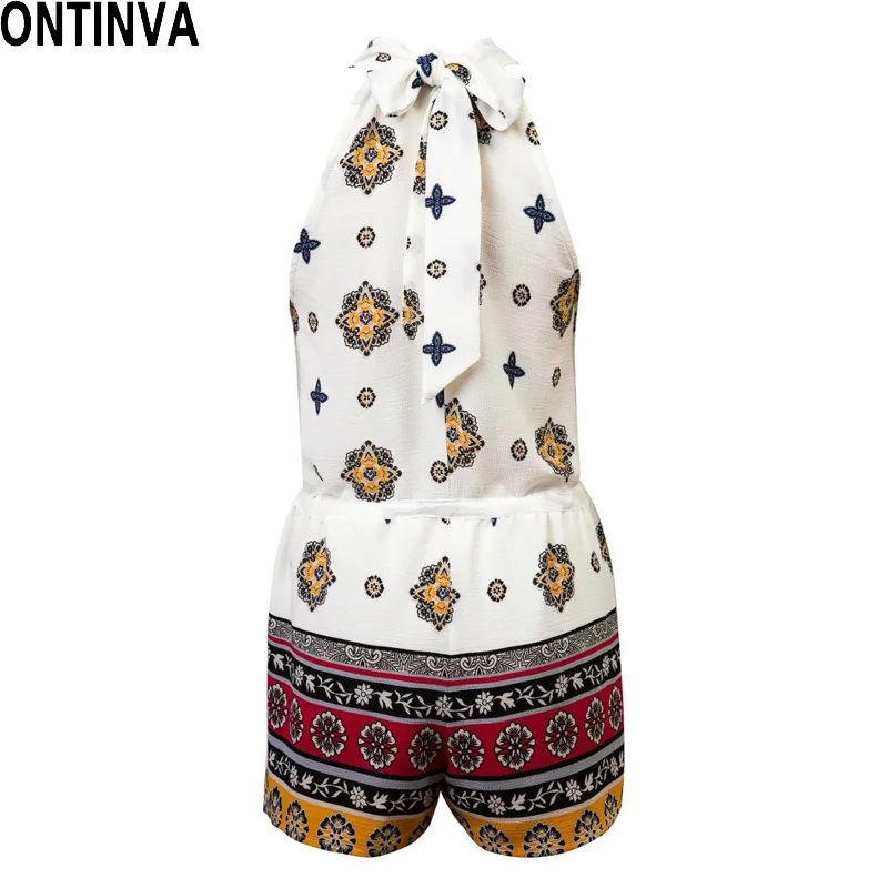 2016 Холтер Детский Комбинезон Женщин Цветочный Шорты Женские Один Кусок Одежды с