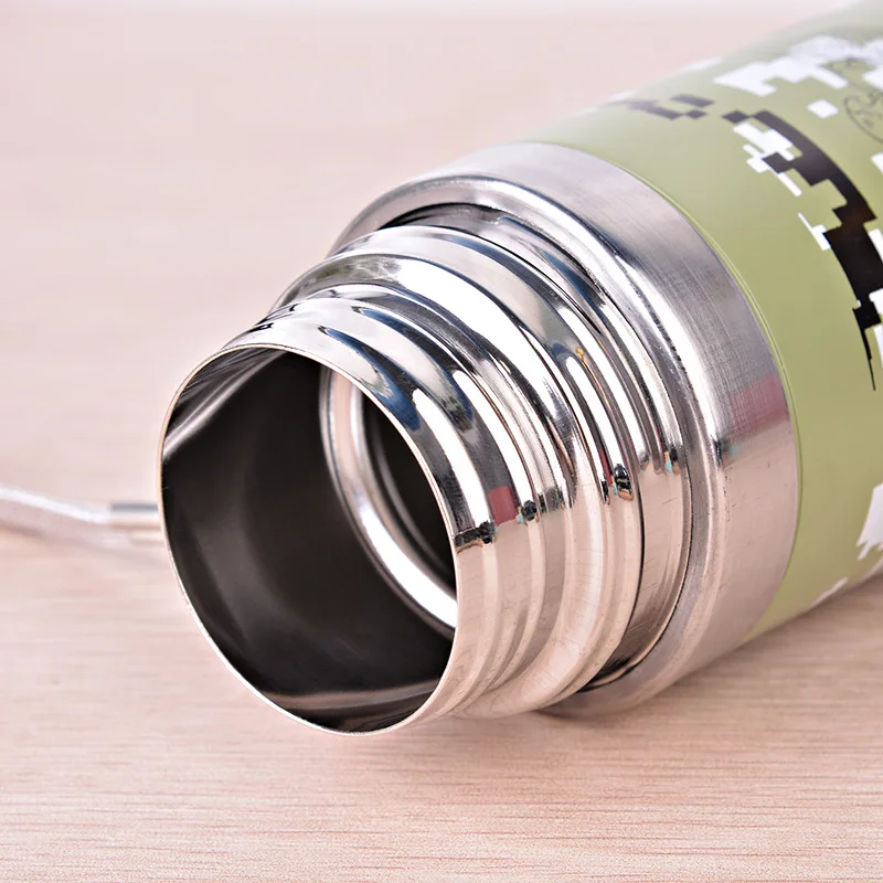 500 мл Камуфляжный термос из нержавеющей стали вакуумная колба портативная