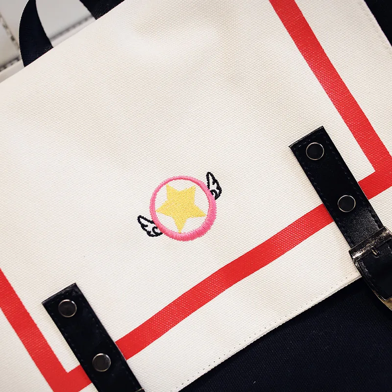 Холщовый школьный рюкзак с аниме-картой | Багаж и сумки