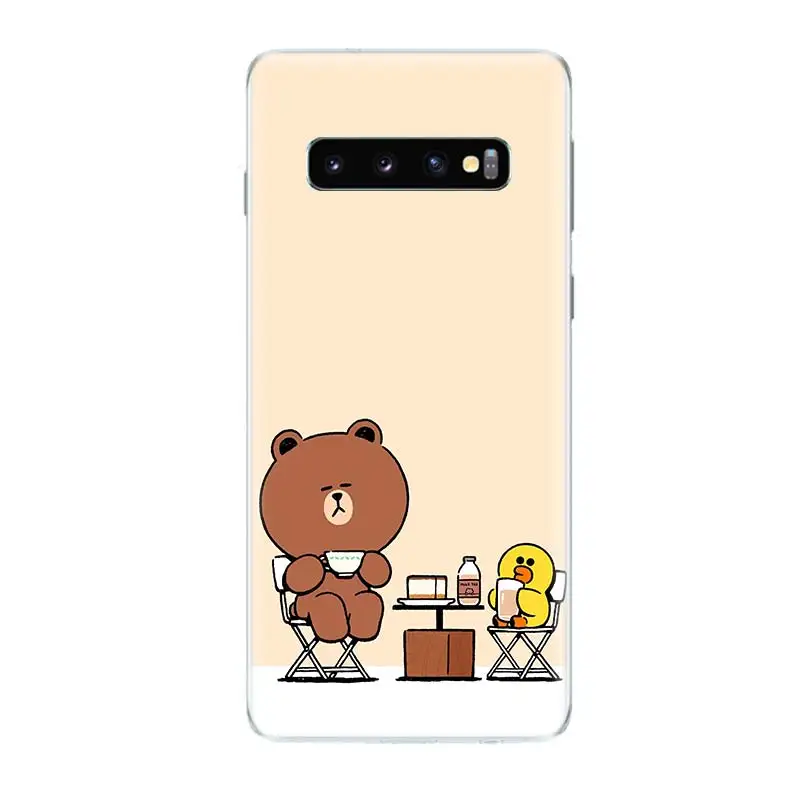 Медведь Друзья популярный мягкий чехол для телефона samsung Galaxy S10 плюс S10E A50 A70 A30 A10