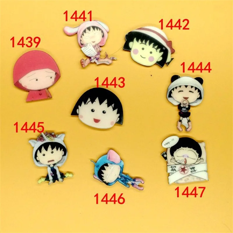 1 шт. Мультяшные Акриловые Броши забавные аниме Чиби Маруко тян значок броши