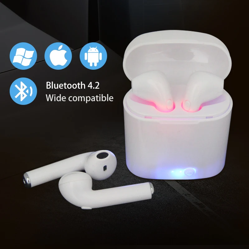 

Wireless Earphones i7s TWS Mini in-ear Wireless Bluetooth Earphone Stereo Earbud Headset With Mic For All Smart Phone