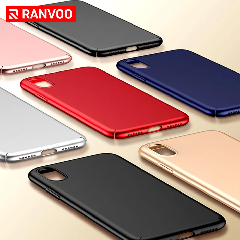 RANVOO Case for iPhone X Ultra Thin Hard PC Phone Cases Micro Matte Plating Process No Fingerprint Cover | Мобильные телефоны и