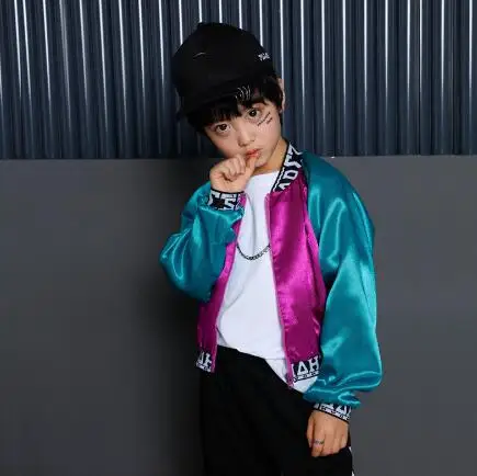 

Children hip Hop Dance Costume Boys Girls Sports Suit Spring Autumn Kids Clothes Child Jazz Dance Wear Clothing 3Pcs Sets