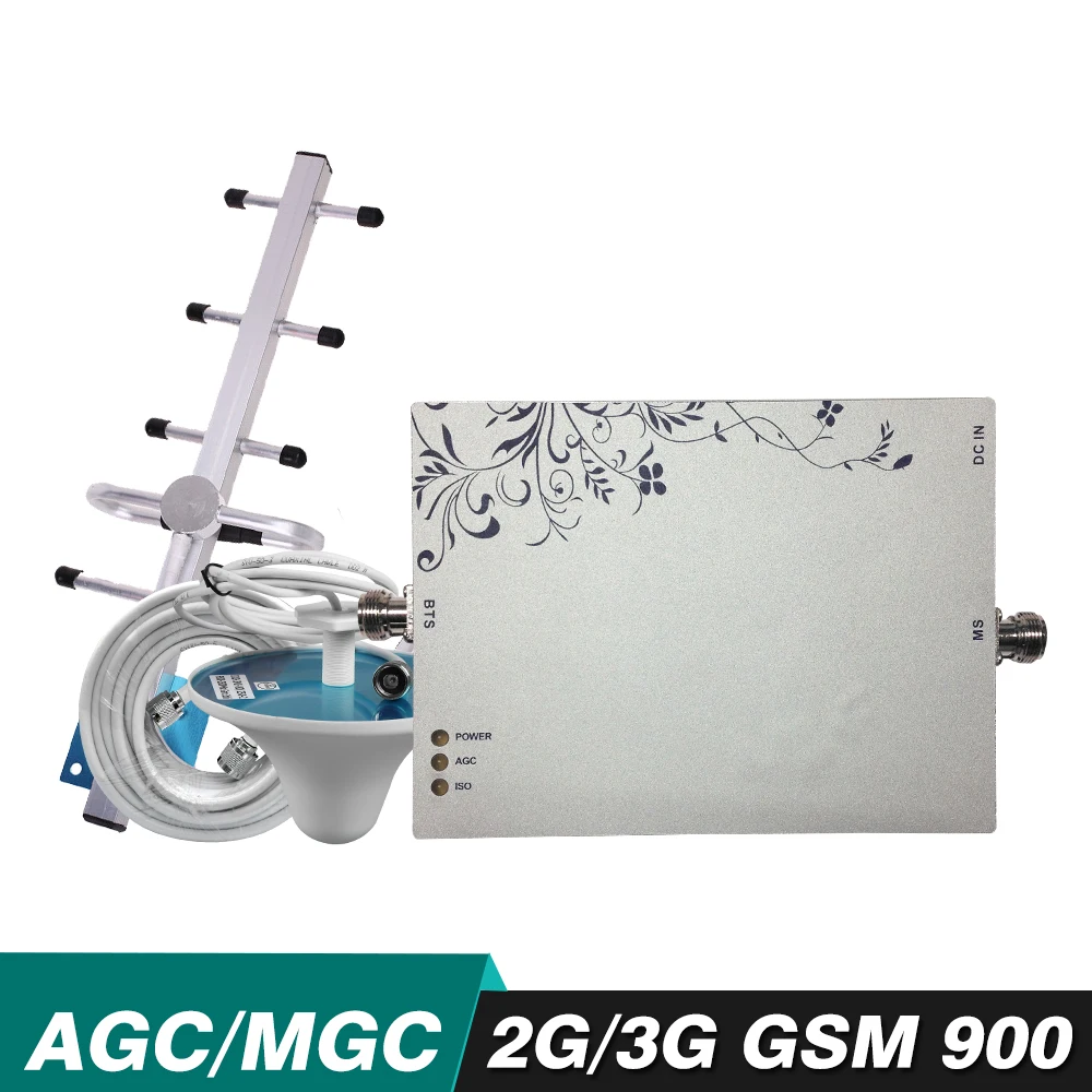 75dB расширяться ретранслятор сигнала agc MGC Мобильный усилитель 2G GSM 900 МГц Сотовый