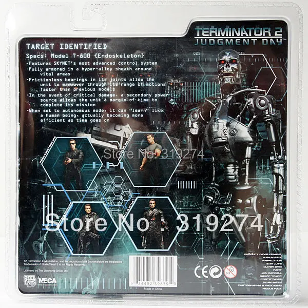 Fs редкие! Neca терминатор 2 судный день т-800 эндоскелет 7 &quot действие рисунок |