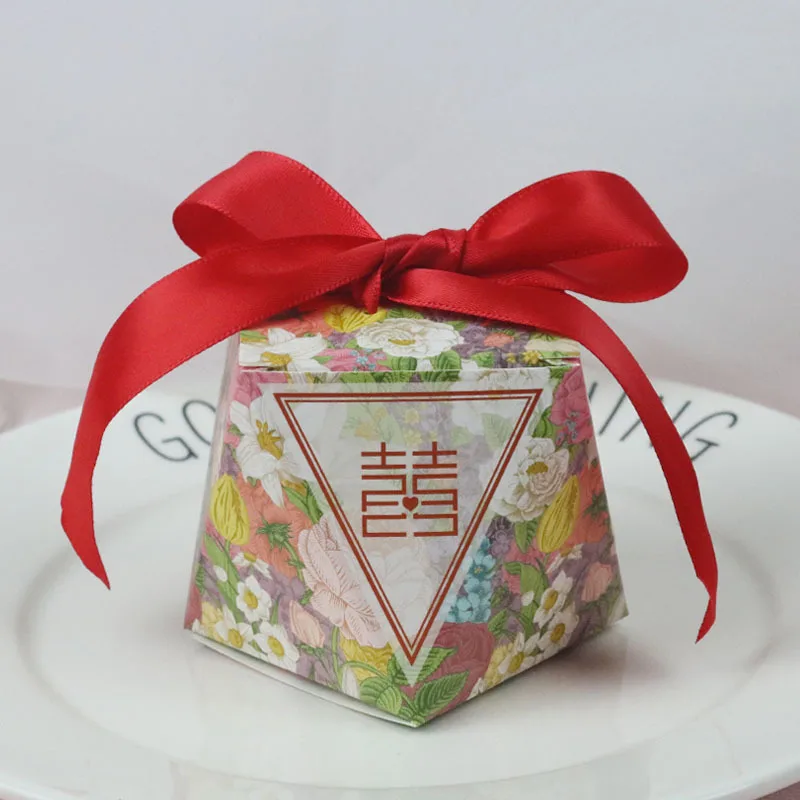 

2019 New Arrive Hot Sale 20pcs Creative Marble style Candy Box Wedding Favors Party Supplies Gift Chocolate Box