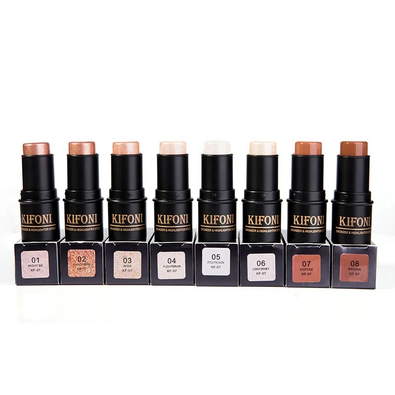 Прямая поставка 3D контурная бронзовая палочка хайлайтер ручка для макияжа яркое