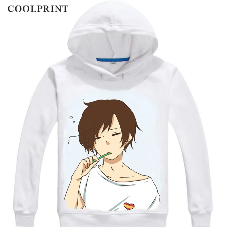 Южная Италия Brothers Lovino Vargas мужские толстовки с капюшоном Axis Powers Hetalia Мужская толстовка уличная Аниме Толстовка с капюшоном с принтом - Цвет: Слоновая кость