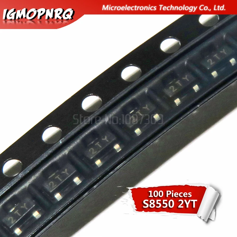 100 шт. S8550 SOT-23 SMD S8550D SOT23 2TY SOT