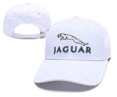 Новинка, модная Высококачественная бейсболка Jaguar с вышивкой, Повседневная Кепка Snapback, Мужская гоночная Кепка F1 с логотипом, мотоциклетная Спортивная Кепка - Цвет: white