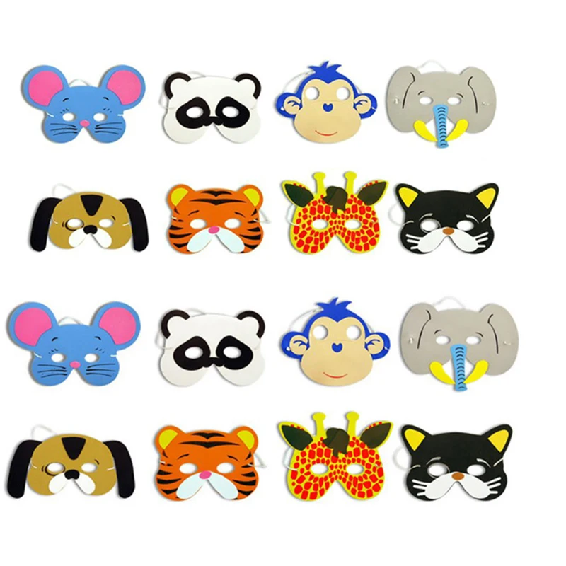 12 шт. маски из вспененного этилвинилацетата|foam animal masks|mask partymask cartoon |