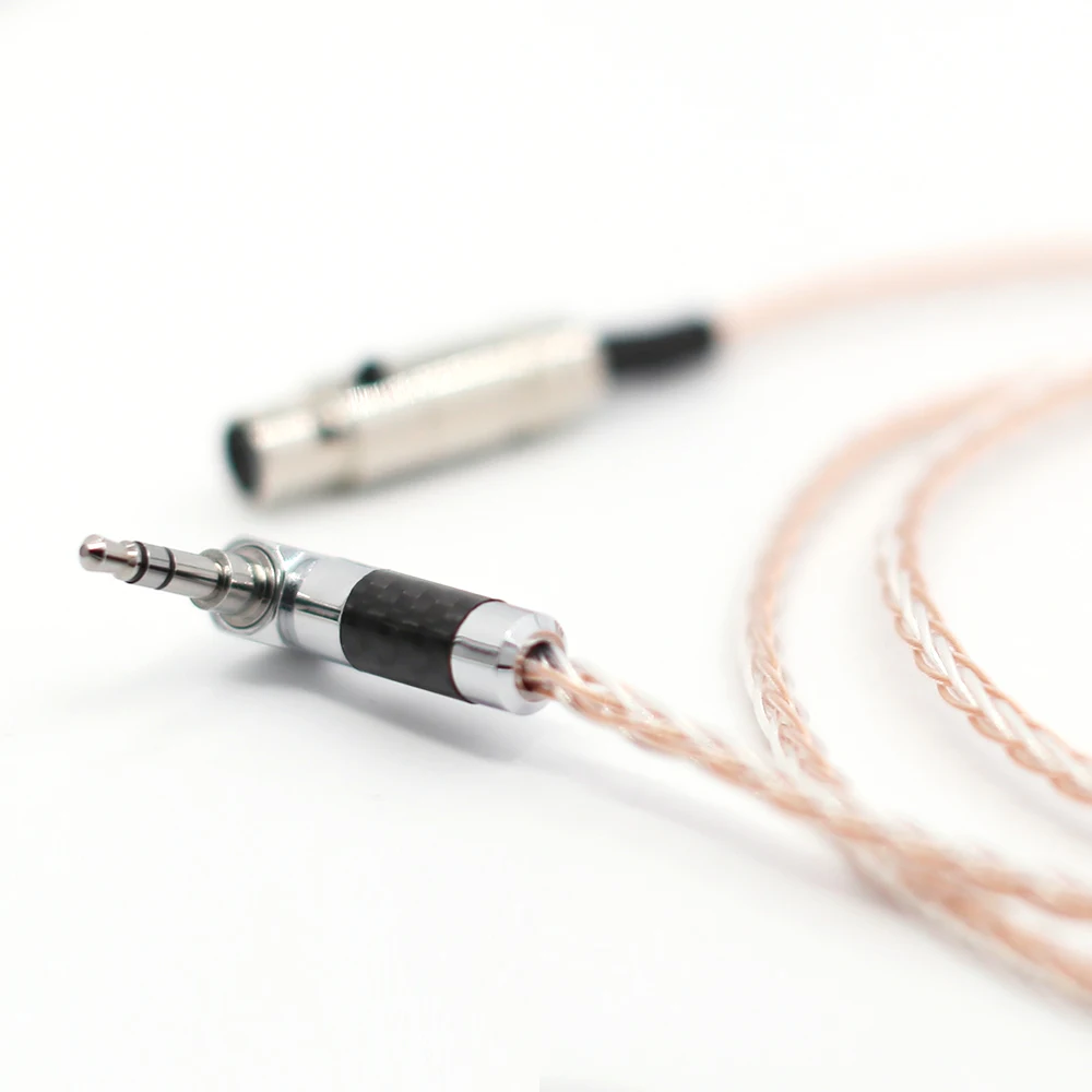 Разъем из углеродного волокна 3 5 мм с родиевым разъемом для разъема XLR hifi OCC AUX