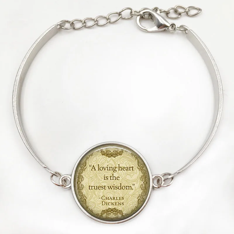 Ожерелье Чарльза Диккенса рождественское Карол любящее сердце... Кулон Книга