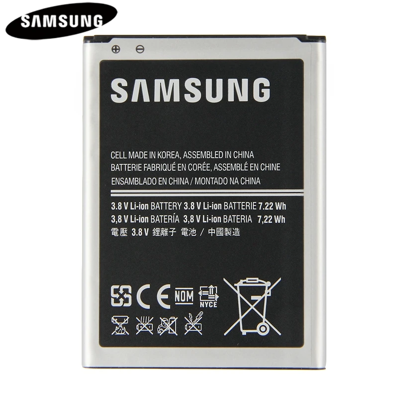Оригинальная сменная батарея B500BE для samsung GALAXY S4 Mini S4Mini I9190 I9192 I9195 I9198 настоящая батарея 1900 мАч