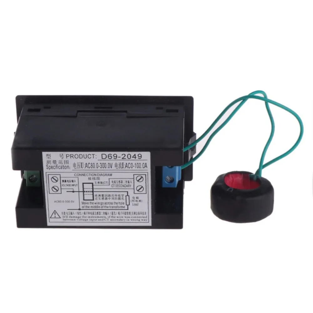 D69-2049 AC80-300V/AC200-450V счетчик энергии Вольтметр Амперметр Мощность | Инструменты