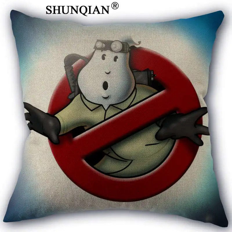 Pillow case WJY418 Ghostbusters на заказ 18 ''квадратная льняная наволочка для дома индивидуальные Прямая - Цвет: Pillow case