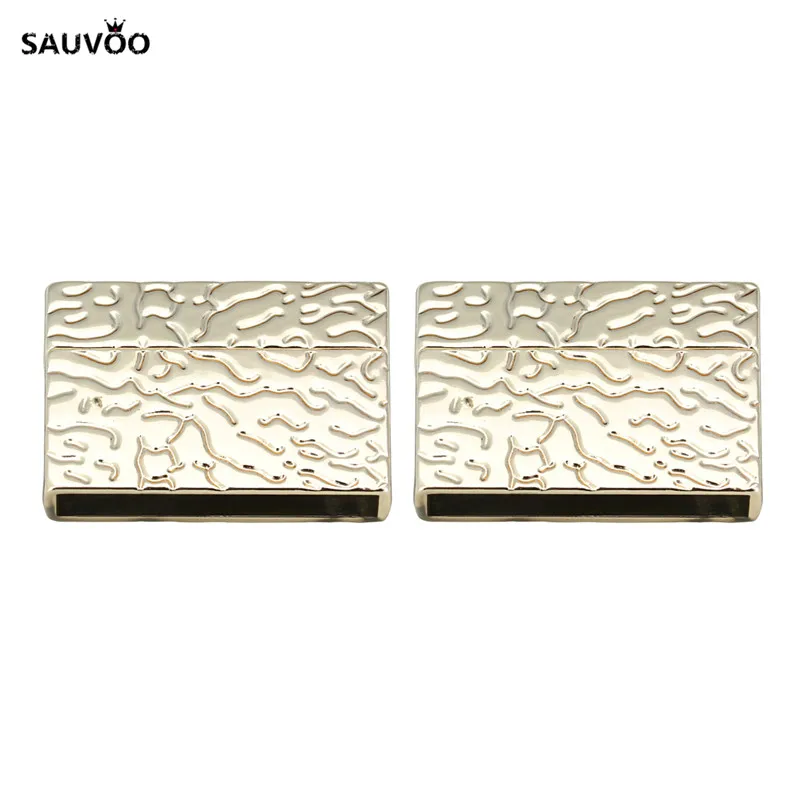 5 шт./лот магнитные застежки из сплава с вырезами Концевая крышка золотого цвета