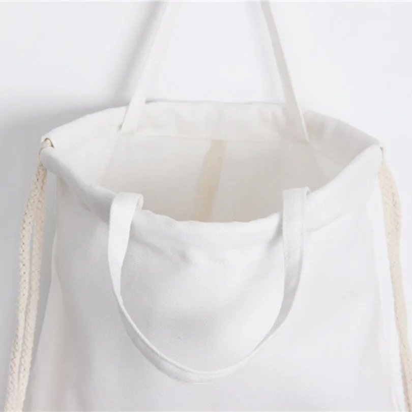 Летняя расцветка в цветные конфеты Drawstring рюкзак супер толстый холщовый мешок