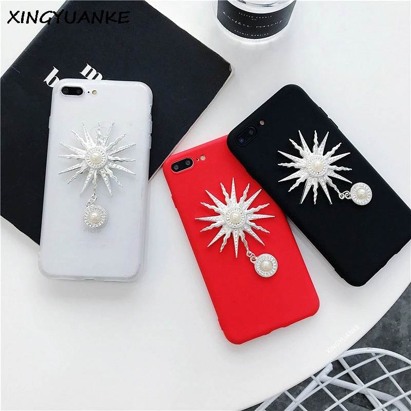 XINGYUANKE телефон чехол для OPPO F3 Plus 3D роскошный цветок солнца жемчуг Coque F1 плюс Чехол