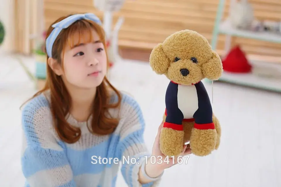 Бесплатная доставка! Супер Мишка Тедди собака баоди плюшевые куклы красный