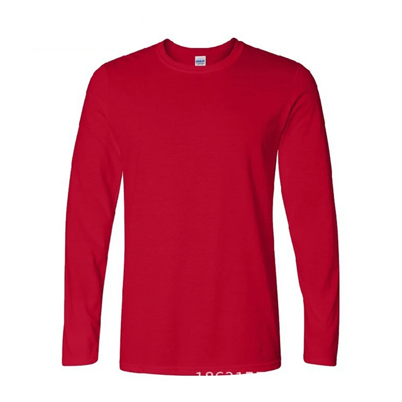 

Nice Classic Men Long Sleeve T Shirt Mens O Neck T-shirt Cotton Tees Tops Mens Camiseta Plus Size XS-XXL Tshirt Brand Clothing