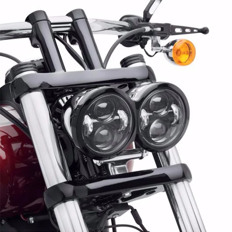 FADUIES 4 65 "двойной светодиодный фонарь для Harley- Dyna Fat Bob FXDF модель проектора |