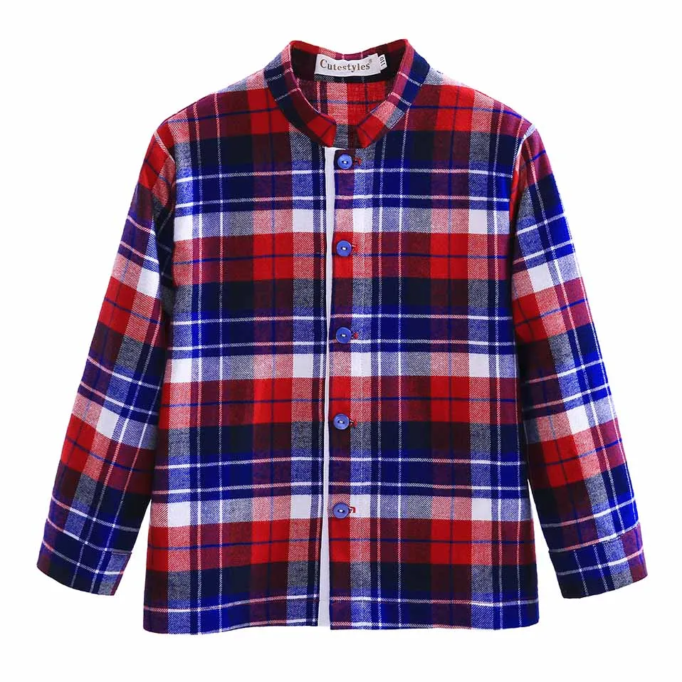 Cutestyles/ Модный комплект детской одежды для мальчиков, маленькие мужские рубашки и Синие Клетчатые шорты Детская одежда для мальчиков, B-DMCS908