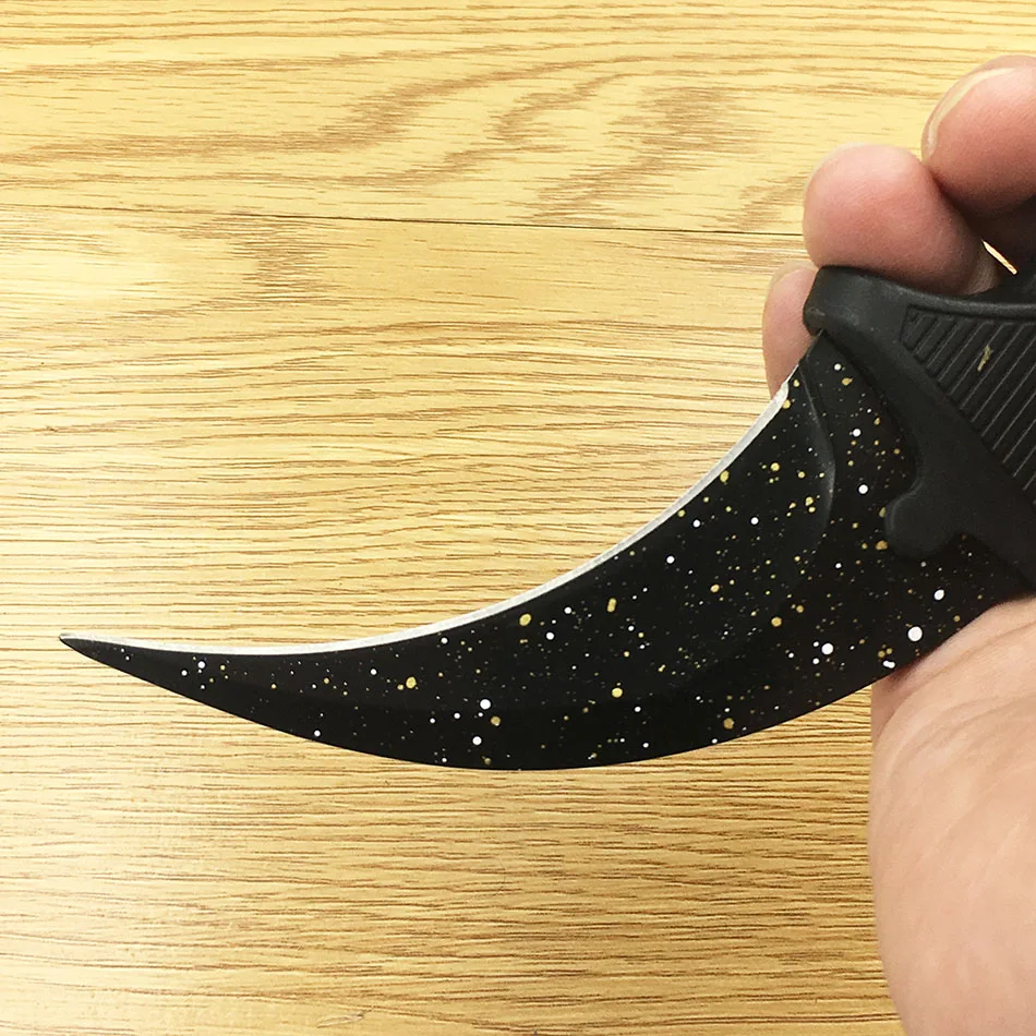 Нож для охоты CS GO острый нож шеи с ножнами тигровый зуб настоящий игровой прямой