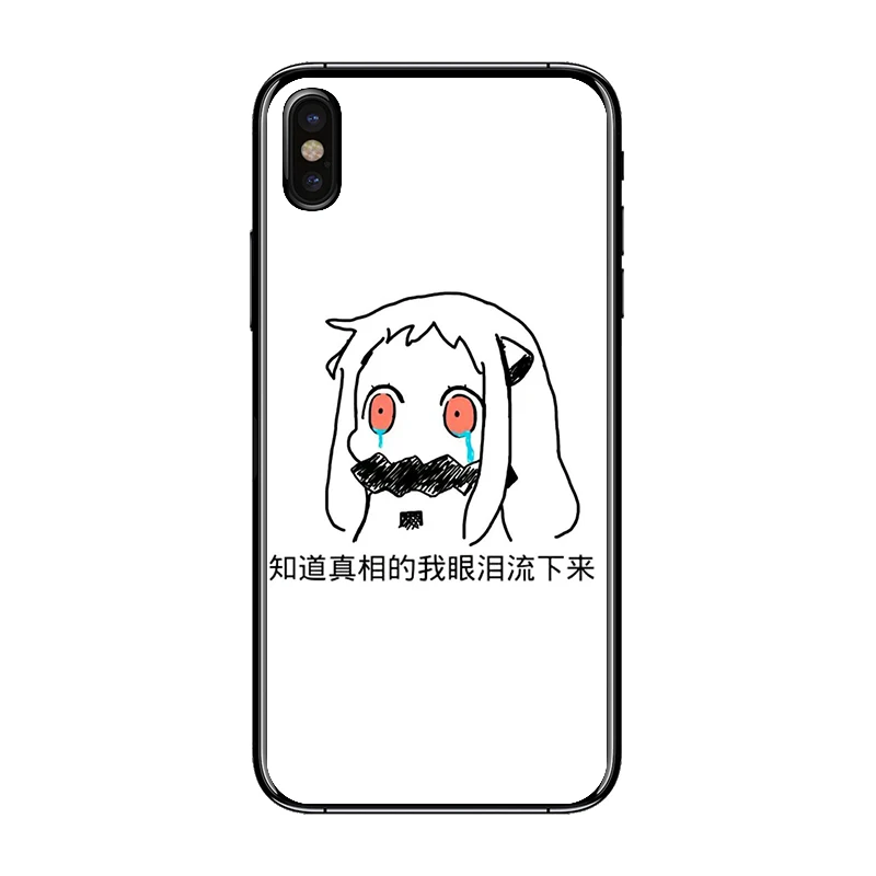 Fashion Super Slim PC+TPU Cute Expression Case for iPhone X 10 Plus Full Body Cover Coque iphone 7 Fundas |