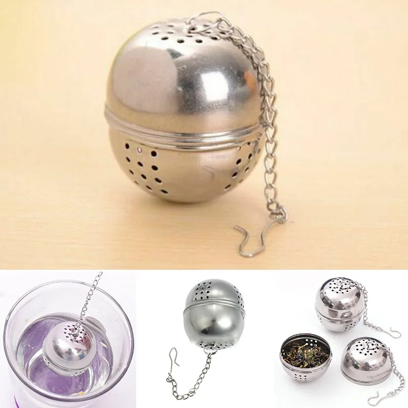Tea Infuser Ball Mesh Loose Leaf Herb Strainer Stainless Steel Secure Locking Silver Filter | Дом и сад