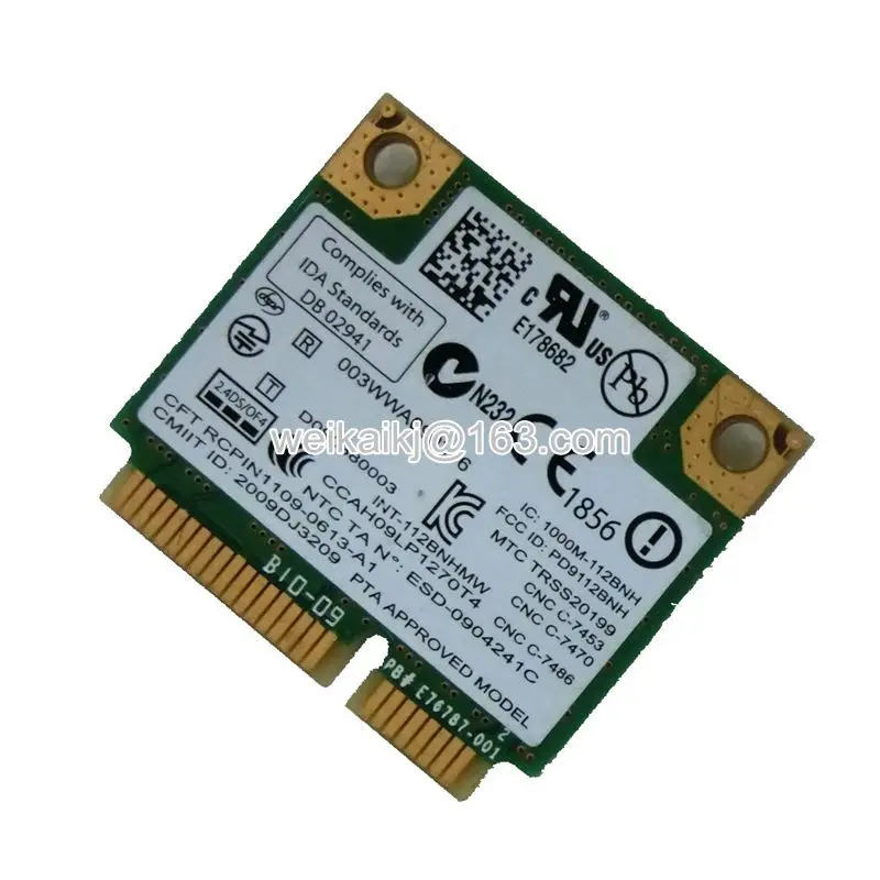 Беспроводная мини-карта Intel Centrino Wireless-N 1000 b/g/n 112BNHMW 300 Мбит/с | Компьютеры и офис