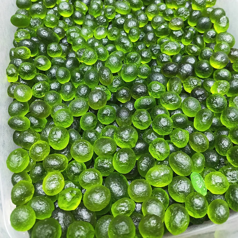 4 шт. зеленый метеорит драгоценный камень MOLDAVITE стекло Чешский осенний