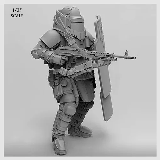 1/35 (50 60 мм) Авангард тяжелого щита ударной силы из смолы солдата T35002|Наборы для