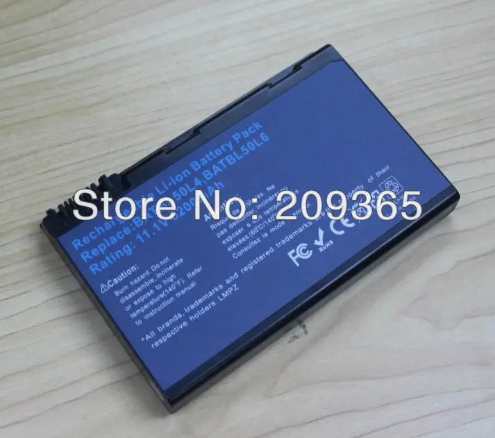 Аккумулятор для ноутбука Acer Aspire 3100 3000 3103 3690 3650 5000 5100 5101 5102 5110 5515 5610 5630 BATBL50L4 BATBL50L6 |