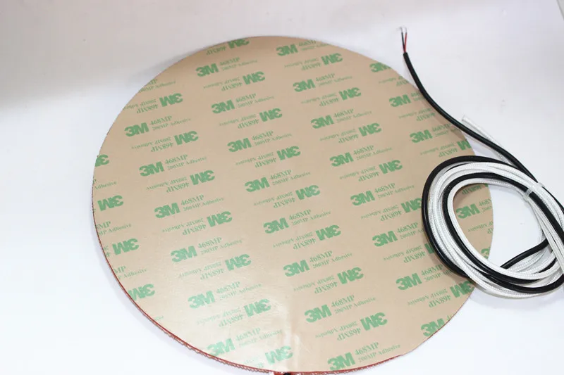 Delta Kossel DIY 200 мм круглая силиконовая резина нагревательная пластина коврик 12 В Вт