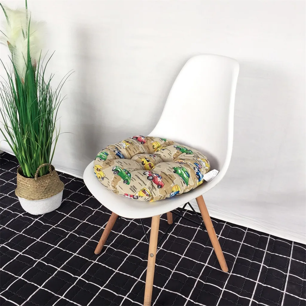 Высокое качество Подушка для стула круглая хлопковая обивка мягкая подушка