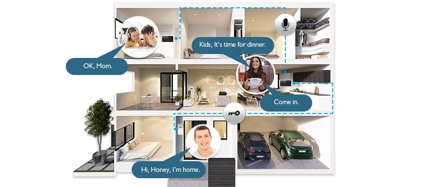 HOMSECUR 1V1 " проводной Hands-free видео домофон система вызова+ Серебряная камера
