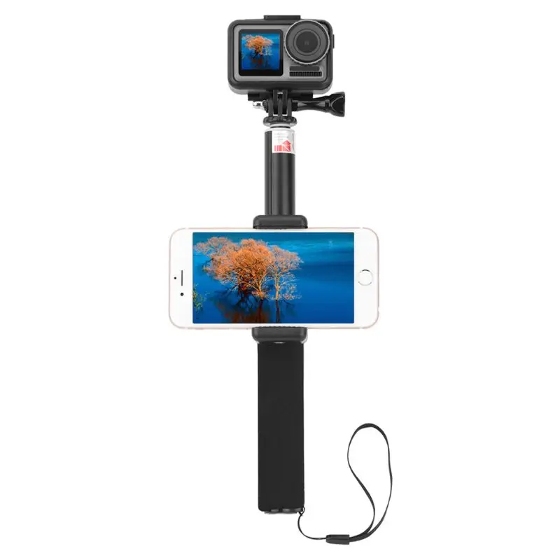 Черный ручной удлинитель селфи палка Телефон Зажим для DJI Osmo экшн Спортивная камера аксессуары фотографии инструменты