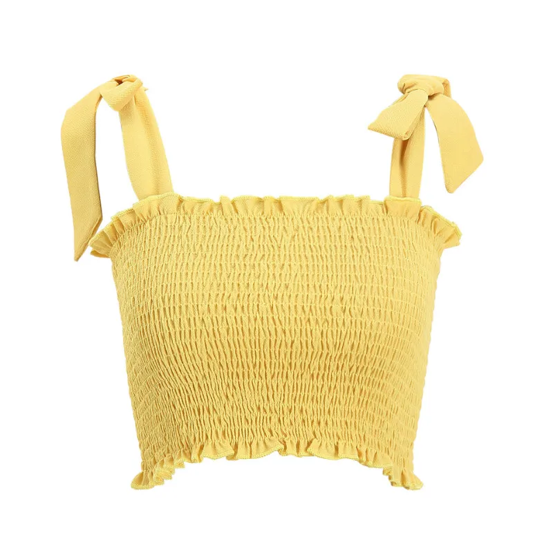 Ruoru женский летний Повседневный клетчатый принт Модный с бантом на бретельках