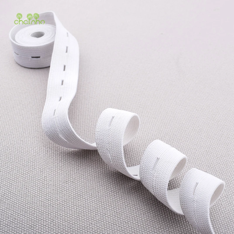 Эластичная Регулируемая трикотажная лента Chainho белого цвета с пуговицами для