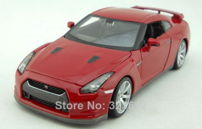 1:24 Nissan 2009 GTR R35 сплава литья под давлением модель автомобиля коллекция игрушек