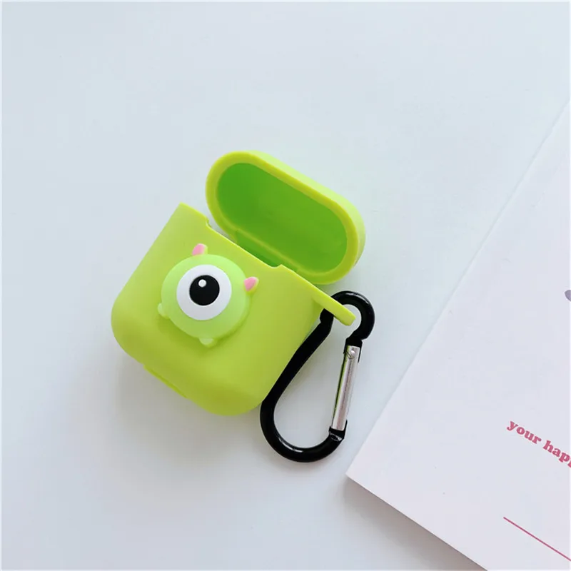 A1 Чехол для apple airpods с мультяшными животными Микки Хелло Китти, беспроводная bluetooth-гарнитура для airpods 1/2, мягкий силиконовый чехол для зарядки - Цвет: A1