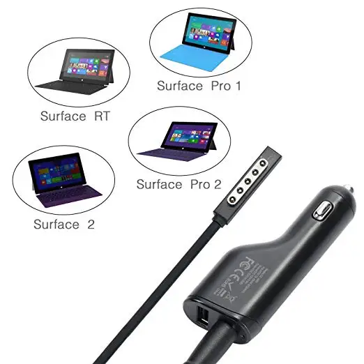 Автомобильное зарядное устройство для Microsoft Surface Pro/Pro 48 Вт 12 В 2 0 А адаптер питания