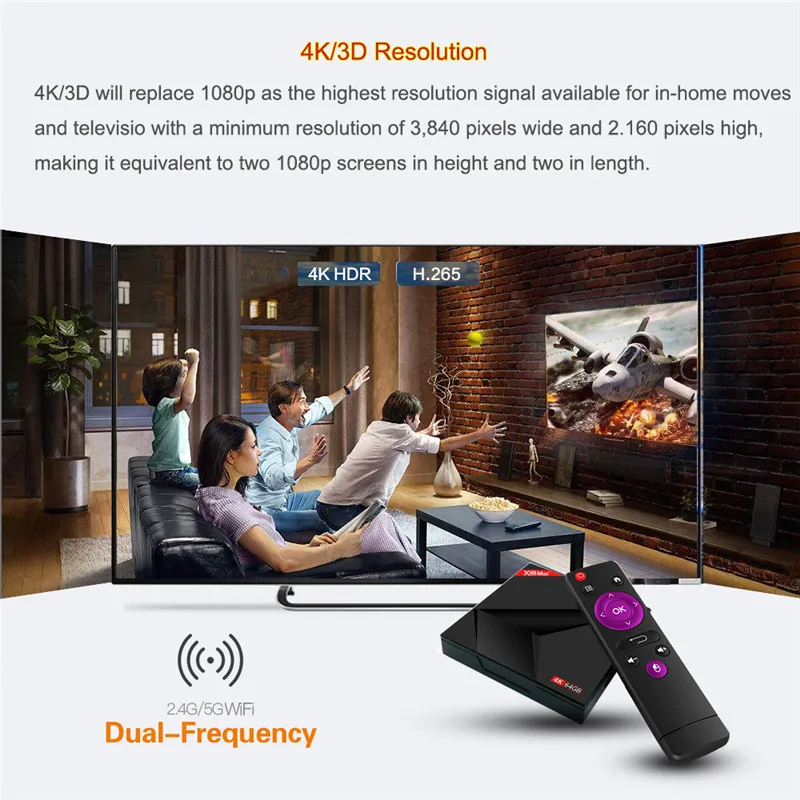 HAAYOT Android 9 0 X88 MAX + Smart TV Box 4G 64G RK3328 Четырехъядерный 4K BT4.0 2 4G/5G WiFi телеприставка Type-c USB 3