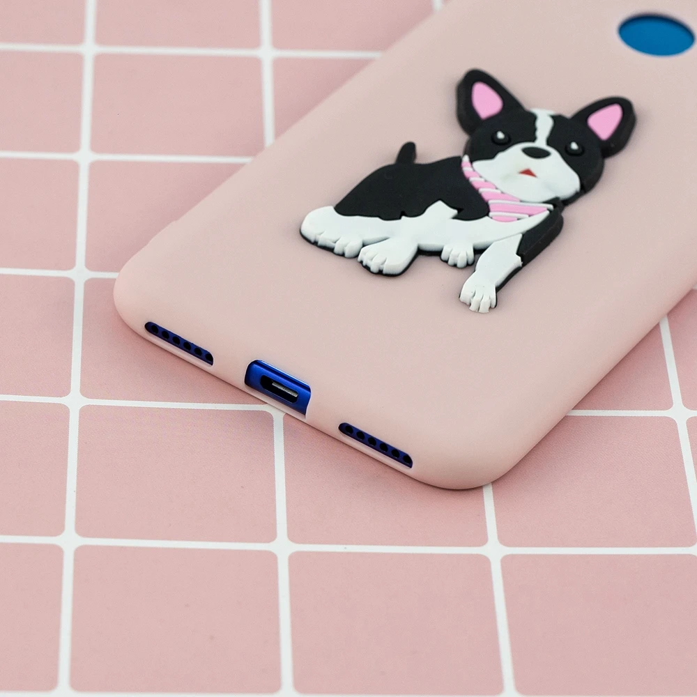 Etui huawei Y6 Y7 Prime чехол Крышка Y5 Y7 Y9 симпатичный типа сделай себе сам 3D собаки в форме единорога панда силиконовый чехол для принципиально huawei Y6 Y7 Y9 чехол