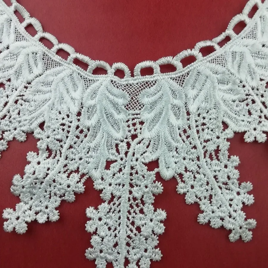 1pc Polyester White Black 2 Colors Flower Lace Neckline Fabric DIY handmade Wedding Dress Collar For Sewing Supplies Crafts | Дом и сад