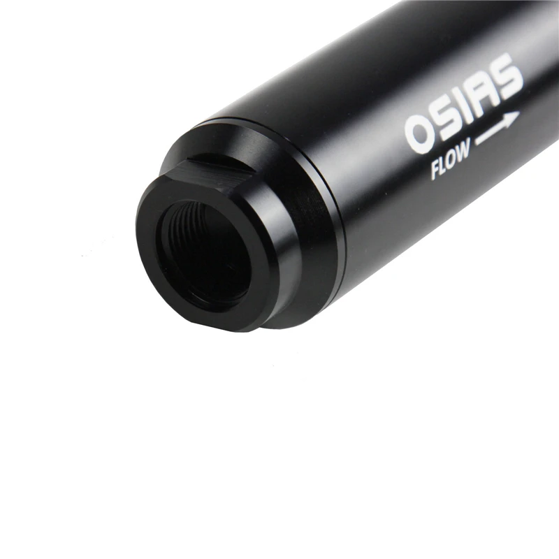 OSIAS 44 мм Автомобильный топливный фильтр входной выходной с 2 адаптерами AN8 и AN6