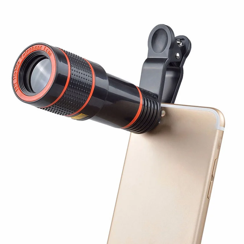 HD 12X оптический зум Камера телескоп объектив с зажимом для iPhone/телефон