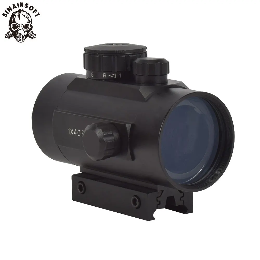 SINAIRSOFT 1x40 Red Dot Sight Airsoft Green прицел охотничий 11 мм 20 рельсовое крепление